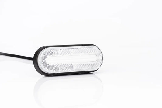 LAMPA OBRYSOWA FRISTOM BIAŁA LED Z ODBŁYŚNIKIEM I WIĄZKĄ  ADR FT-070 B