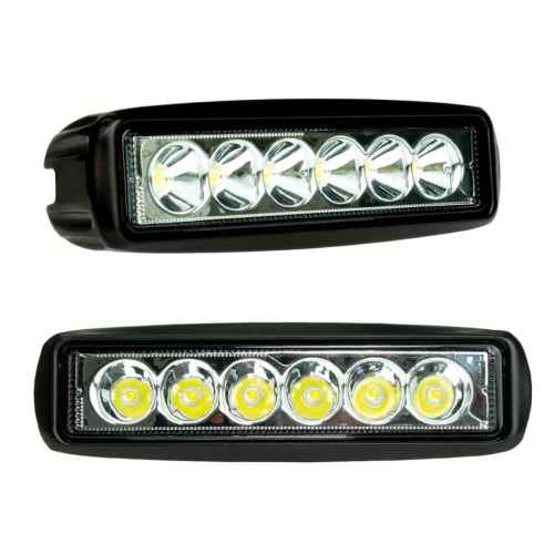 Lampa robocza LED BOSMA 6×3W 12/24V 18W 1300lm 6000K – oświetlenie robocze do maszyn i pojazdów