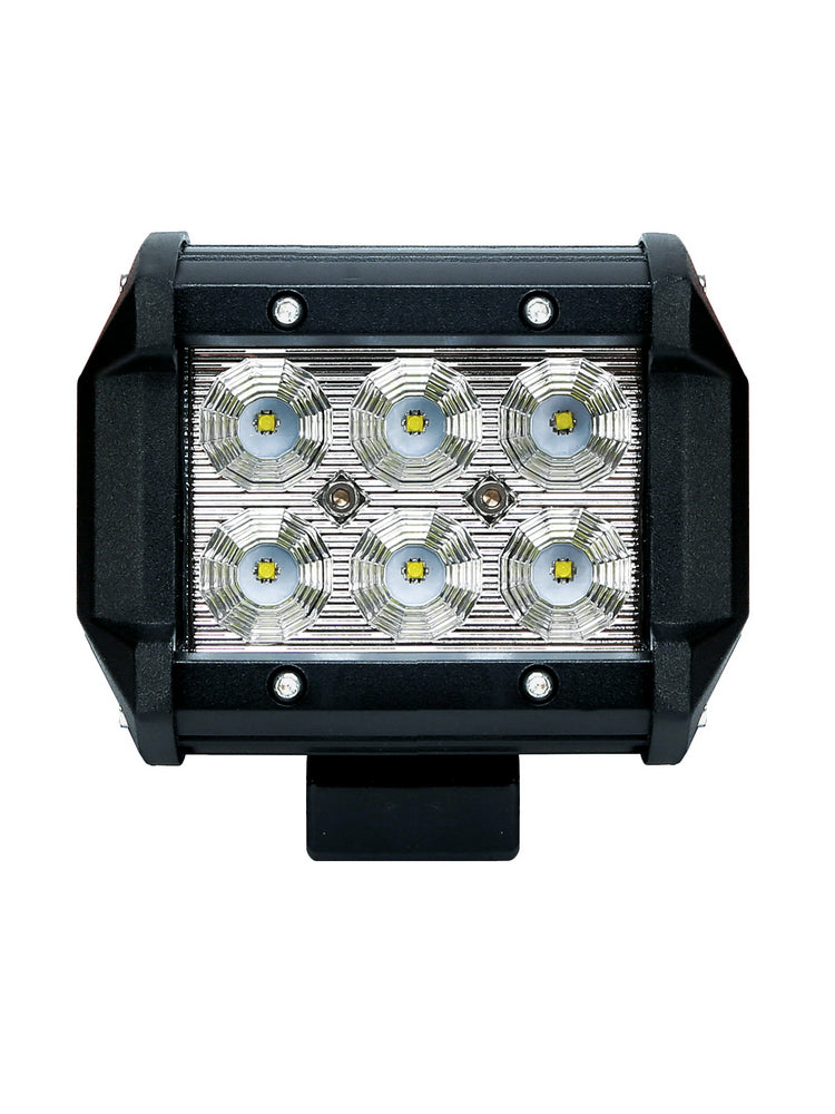 Lampa robocza LED 6×3W 12/24V 18W 1200lm 6000K – oświetlenie robocze do maszyn i pojazdów