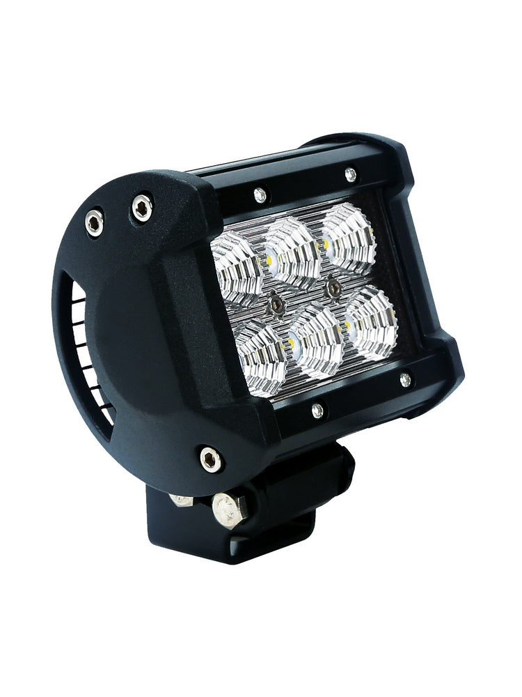 Lampa robocza LED 6×3W 12/24V 18W 1200lm 6000K – oświetlenie robocze do maszyn i pojazdów