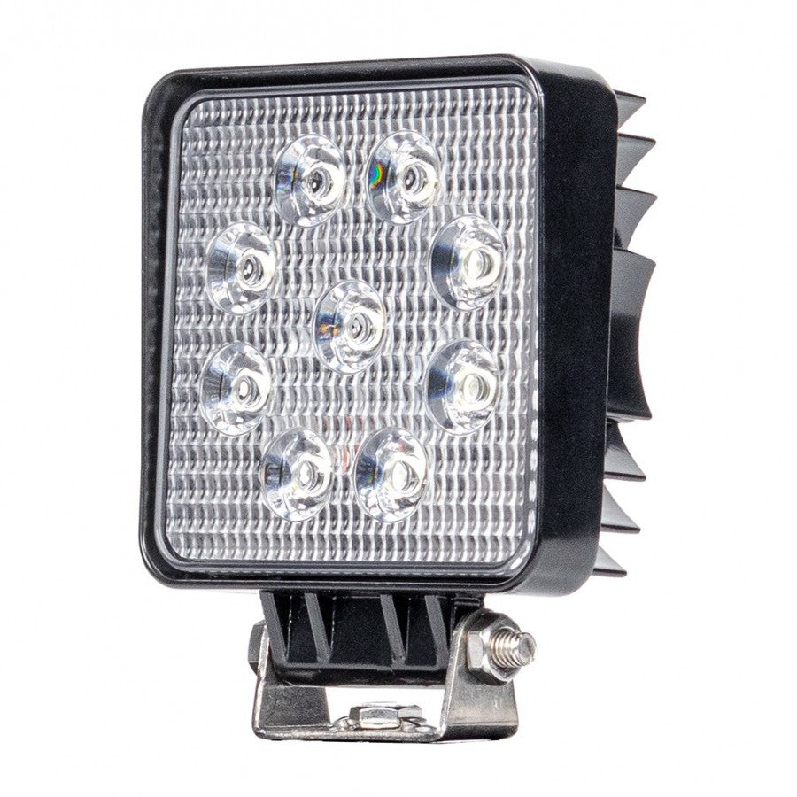 Lampa robocza LED 9×3W kwadratowa L0077 – 12/24V, 27W, 1774 lm, IP67