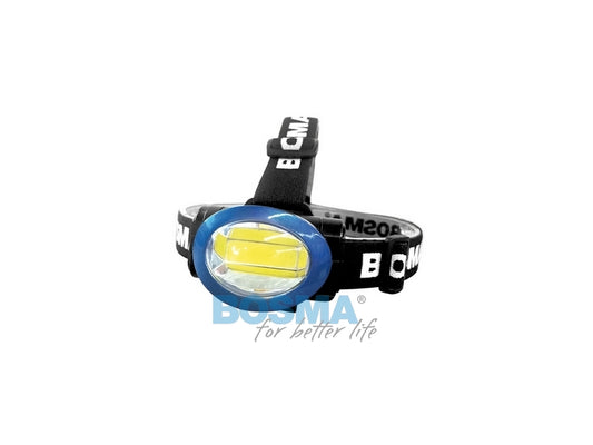 Latarka czołowa BOSMA LED 3W COB – 120 lm – wygodne światło na głowie