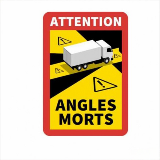 Naklejka Angles Morts „Martwe Pole” – ciężarówka 250x170 mm
