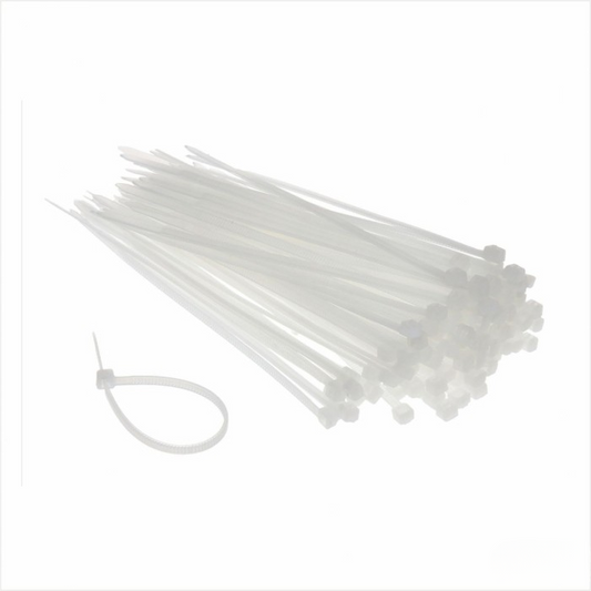 Taśma kablowa opaska 300 × 3,6 mm biała (opakowanie – 100 sztuk)