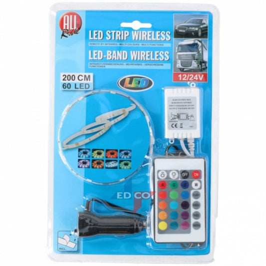 Taśma LED multicolor 200 cm – 60 diod, 12-24 V