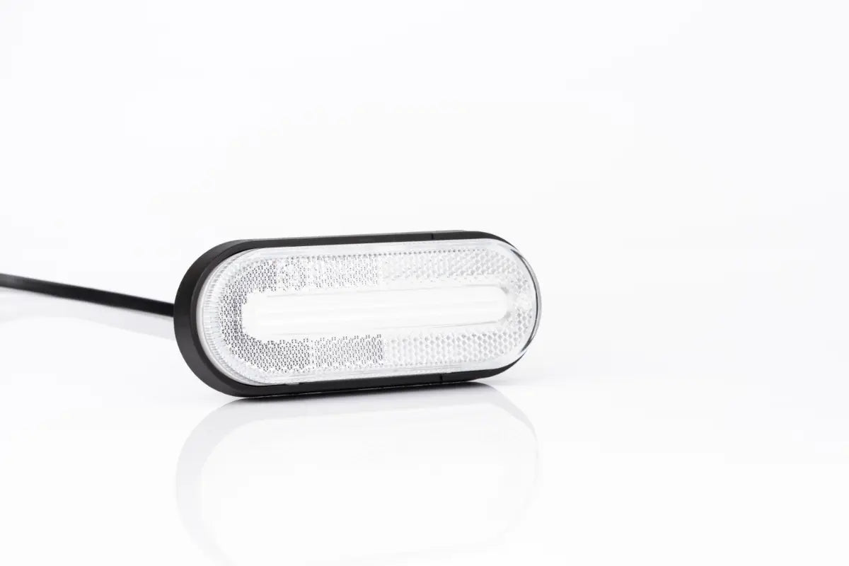 LAMPA OBRYSOWA FRISTOM BIAŁA LED Z ODBŁYŚNIKIEM I WIĄZKĄ  ADR FT-070 B