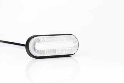 LAMPA OBRYSOWA FRISTOM BIAŁA LED Z ODBŁYŚNIKIEM I WIĄZKĄ  ADR FT-070 B